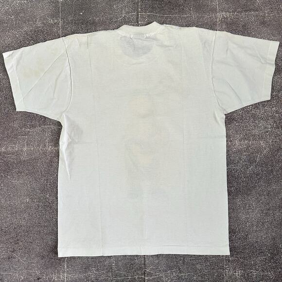 Men's Vintage 80s Screen Stars Bart Simpson Underachiever White T Shirt Tee Sz L - Picture 5 of 5